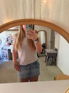EXPRESS X2 Mini Denim Jean skirt size 4